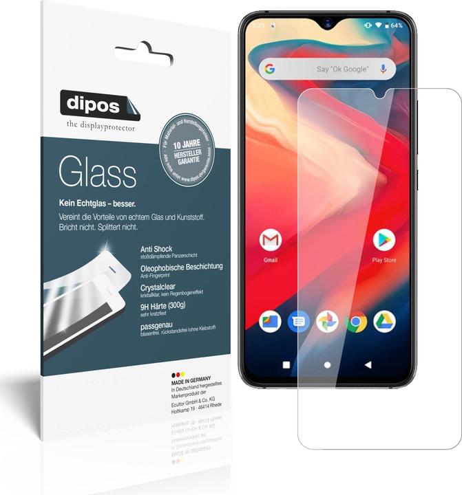 dipos I 2X Pellicola Protettiva Compatibile con Xiaomi Mi 10 Lite 5G Protezione Vetro Flessibile 9H (1x Anteriore + 1x Posteriore