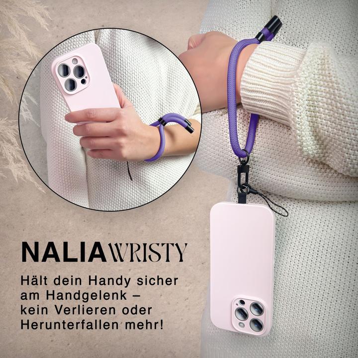 Produktbild Nalia Wristy Lanyard Handykette – Universal Trageband für Smartphones – Verstellbar, Soft & Elastisch