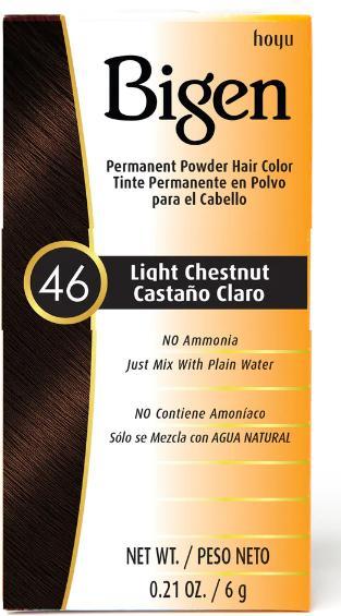 Actual product image Bigben Bigen Permanent Powder Hair Colour - Ammonia-Free (46 Light Chestnut)