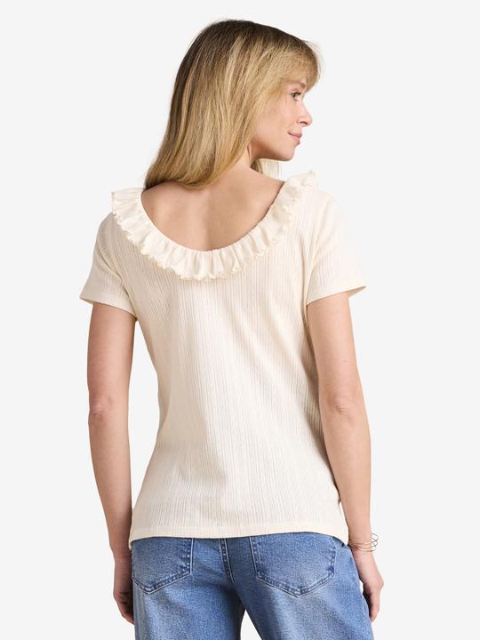 Produktbild Envie de Fraise Bio-Kollektion: Umstands-Shirt aus Pointelle-Jersey mit Rückenausschnitt (42)