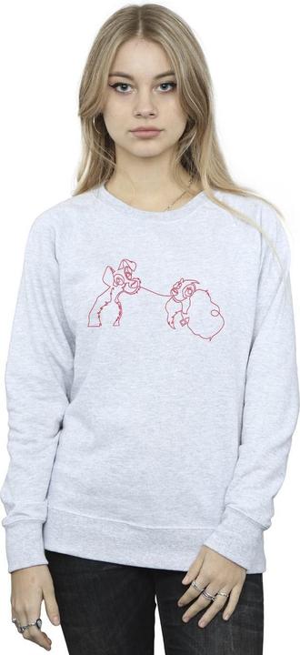 Immagine prodotto Disney Lady And The Tramp Spaghetti Outline Felpa Donna (XXL)