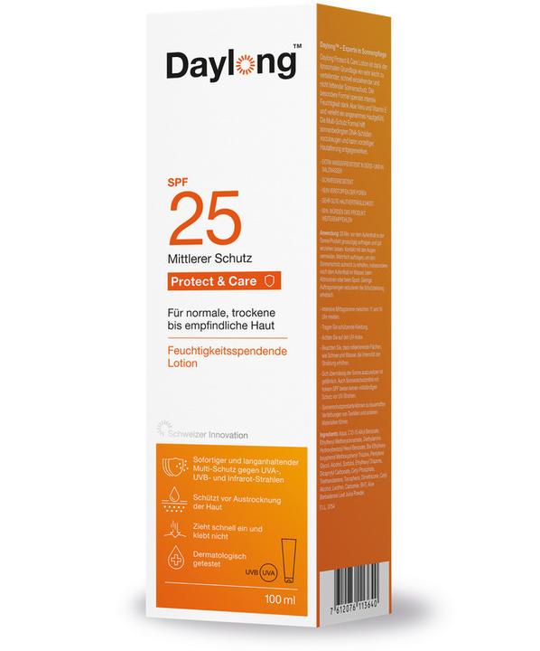 Actual product image Daylong Protect & Care (Sun lotion, SPF 25, 100 ml)