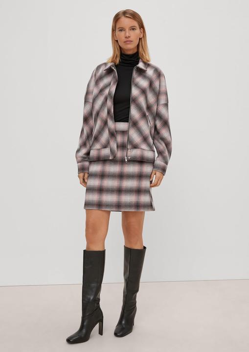 Actual product image Comma Indoor-Jacke Blouson mit Karomuster (40)