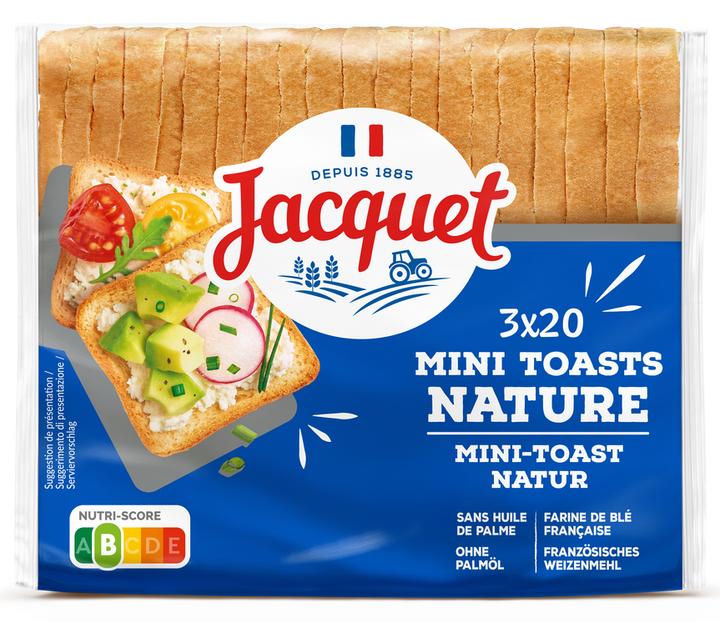 Image du produit Jacquet Mini Toasts Nature 3x20pcs