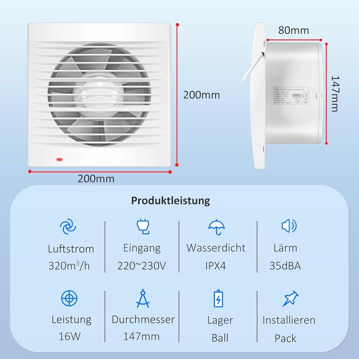 Produktbild Moonjor Abluftventilator