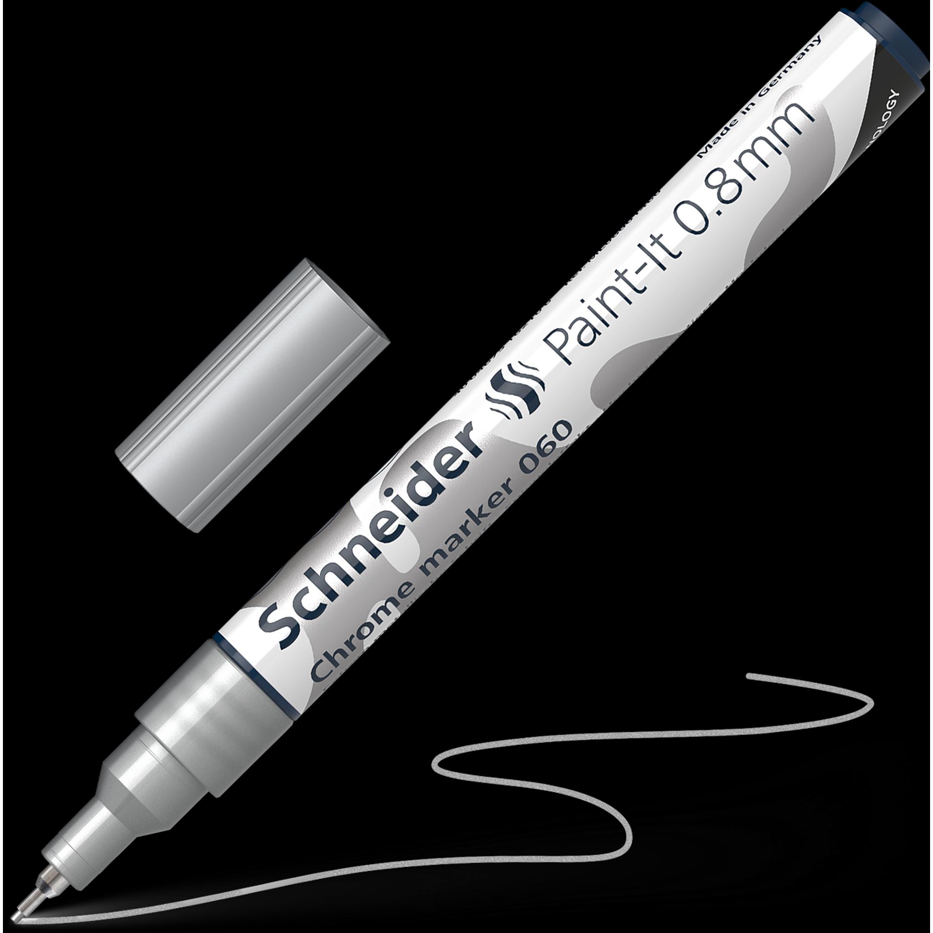 Schneider, Marker, Paint Lackmarker chrom 0,8 mm (Silber, 0.80 mm, 1 x)