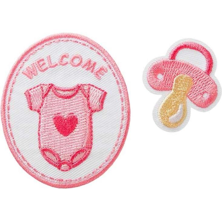 Mono Quick Welcome Baby, Applikationen, Rosa