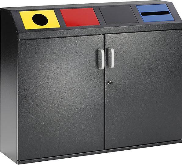 Antik-silber, Blau, Gelb, Rot, Schwarzgrau