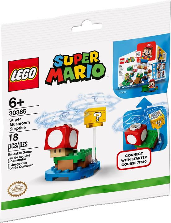 Actual product image LEGO Super Mario Super Mushroom Surprise Expansion Set (30385, LEGO Super Mario)