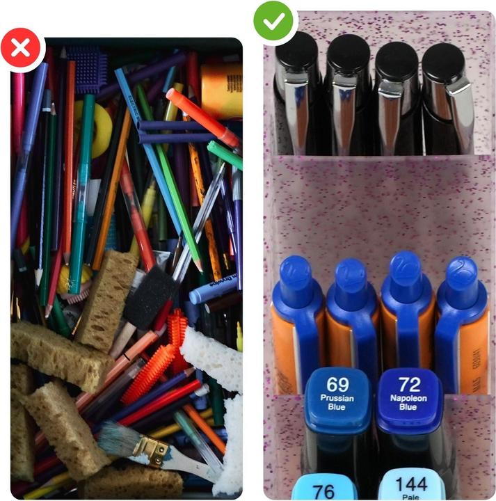 Produktbild Hermex Stiftaufbewahrung Schreibtisch-Organizer Pen Desk-Organizer Stiftebox Bürotisch-Stifthalter