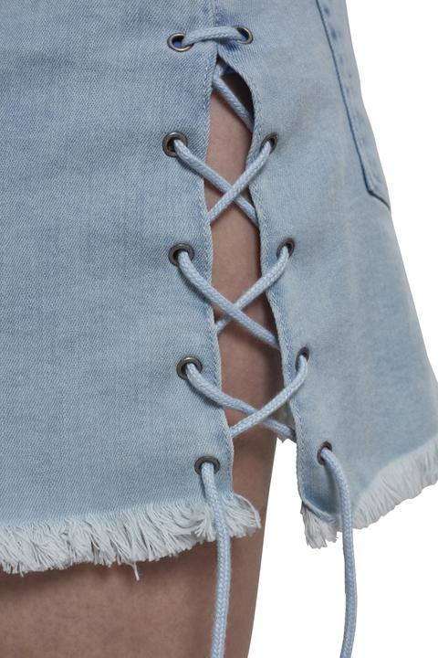 Produktbild Urban Classics Ladies Denim Lace Up Skirt