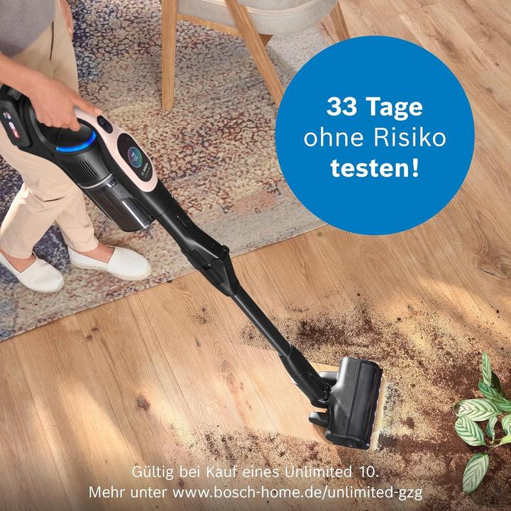 Image du produit Bosch Hausgeräte Aspirateur sans fil avec technologie MicroClean, batterie 4,0 Ah et éclairage LED