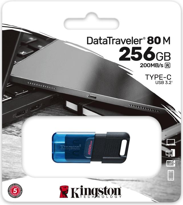 Immagine prodotto Kingston DataTraveler 80 M (256 GB, USB-C)