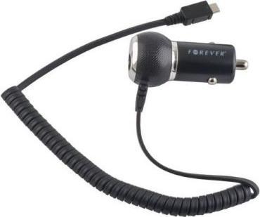 Forever 1A Compact Design Car Charger Micro USB (Universal) 1,2m Cable Euro CE (EU Blister)