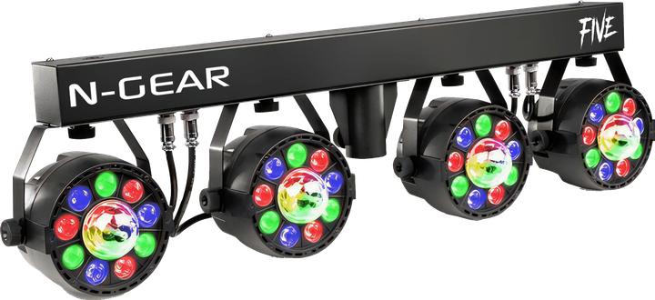 N-Gear PartyBar FIVE - Discolampen op Statief - Complete Feestverlichting Set