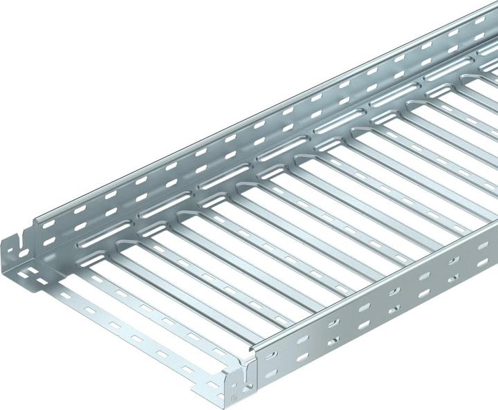 Actual product image OBO Bettermann OBO MKSM 640 FS cable tray MKSM perforated, with quick connection 60x400x3050 (305 cm)