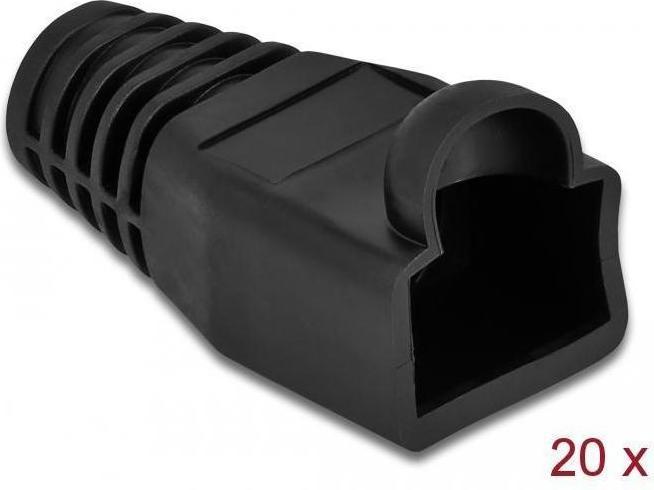 Produktbild Delock Knickschutztülle für RJ45 Stecker schwarz 20 Stück