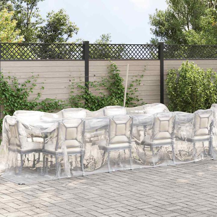 Produktbild vidaXL Transparente Plane mit Ösen 2x8 m Polyethylen durchsichtige Plane (200 x 800 cm)