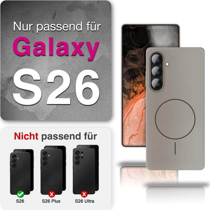 Produktbild Nalia Cover "Cloud" - Ultradünnes MagSafe Hardcase - Matt, Vergilbungsfrei & Anti-Fingerabdruck (Samsung Galaxy S26)