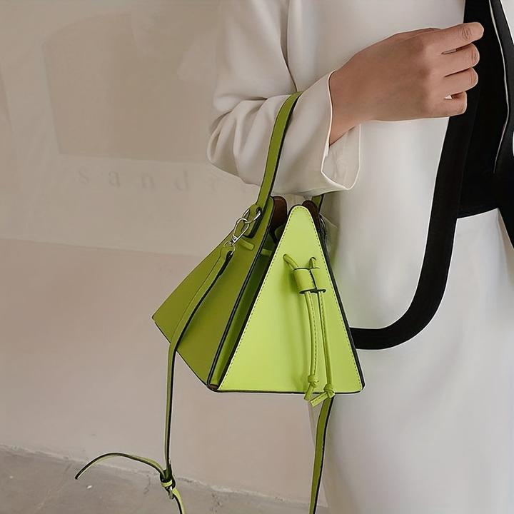 Immagine prodotto Only-Bags.Store Mini borsa con coulisse, borsa a tracolla in tinta unita, pochette in ecopelle