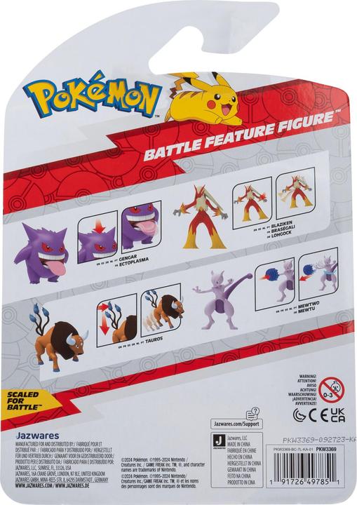 Immagine prodotto Jazwares Pokémon Battle Feature figura Tauros 10 cm
