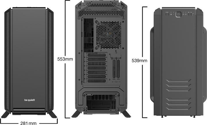 Produktbild be quiet! Silent Base 801 Window (ATX, mATX, Mini-ITX, E-ATX)