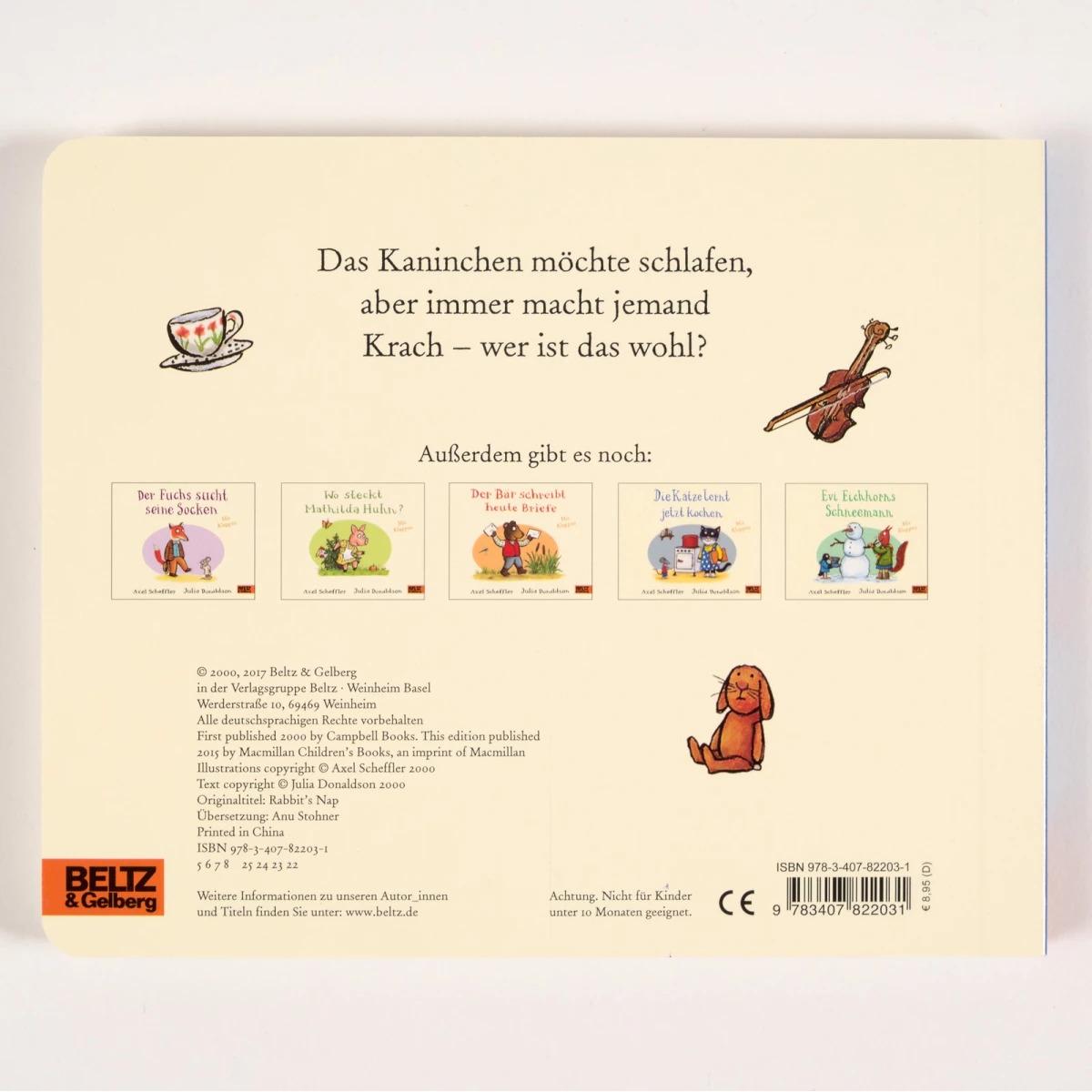 Thumbnail - Kaninchen ist sooo müde, Kinderbücher von Axel Scheffler, Julia Donaldson
