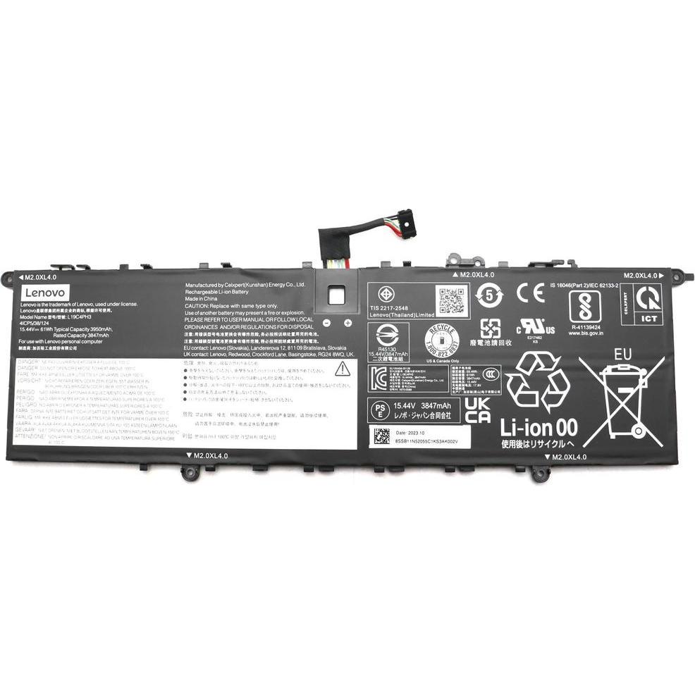 Lenovo Laptop Battery 4C 61Wh 15.44V L19C4PH3 CP/B (4 Zellen), Notebook Akku