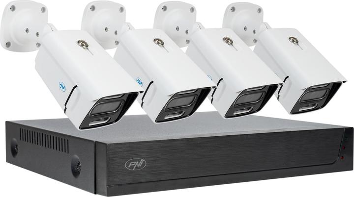 Produktbild PNI House IPMAX POE 3LR Videoüberwachungspaket, NVR mit 4 POE-Ports und 10 im Netzwerk, ONVIF und 4