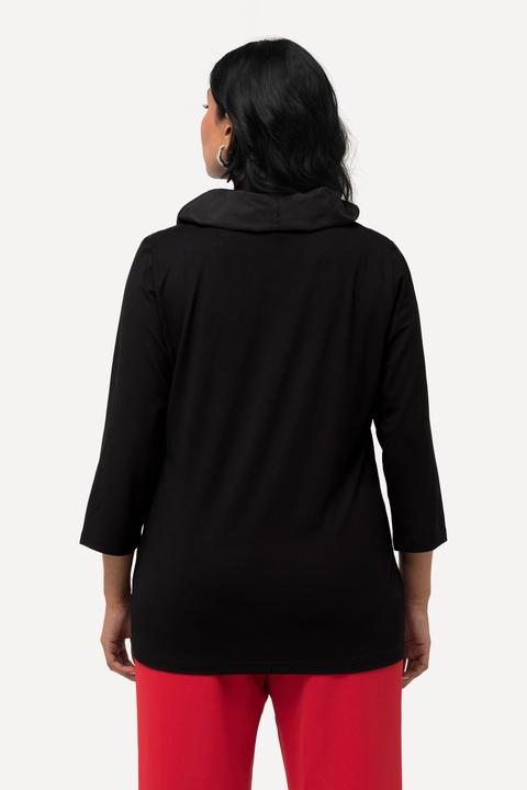Produktbild Ulla Popken Shirt, Taft-Kragen, Classic, V-Ausschnitt, 3/4-Arm (42, 44)