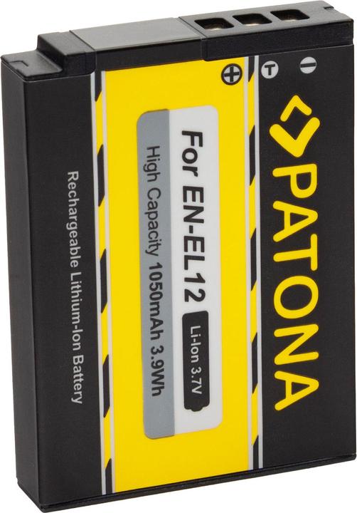 Actual product image Patona Battery EN-EL12, 800 mAh / 3.7V (Camera battery)
