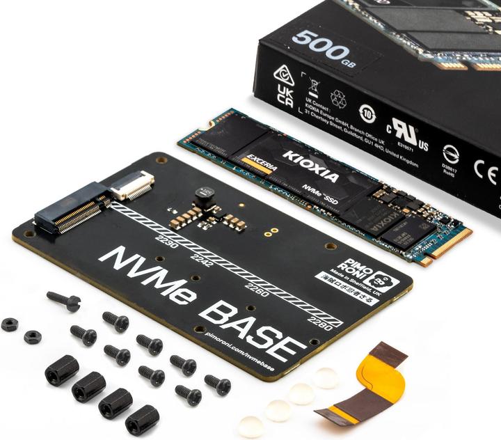Actual product image Pimoroni NVMe base for Raspberry Pi 5