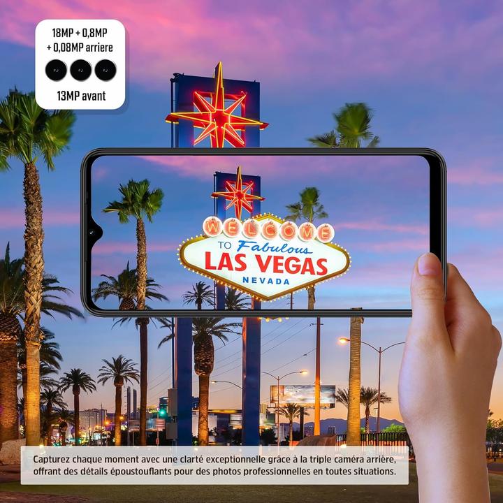 Image du produit Energizer Smartphone 2 Go de RAM 64 Go de mémoire Double SIM 4G LTE (64 Go, Noir, 6.51", Double SIM)