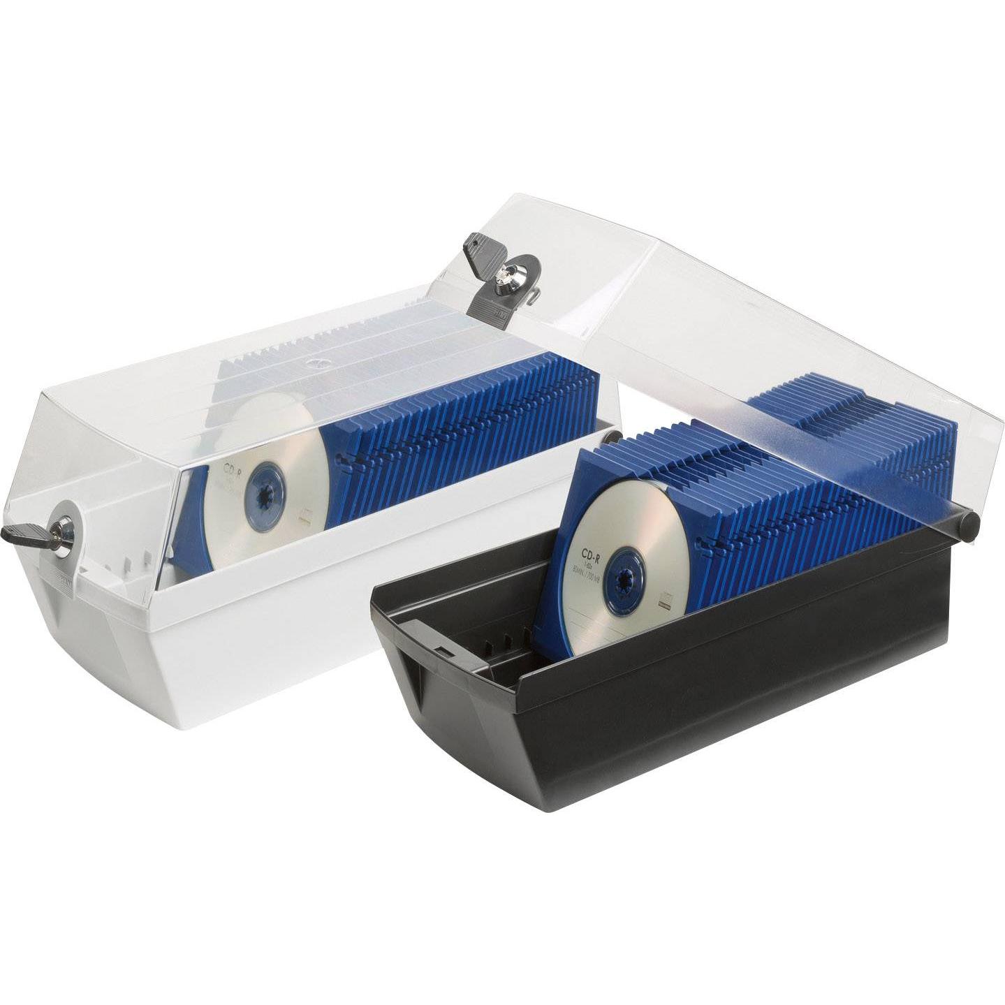 Han CDBox MÄX 60 (Giradischi, CD), Porta CD + Portavinili, Nero