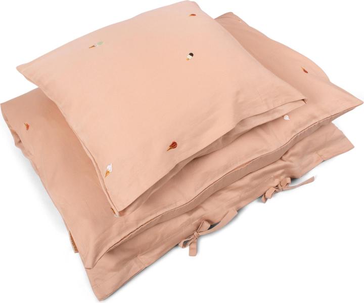 Filibabba Biancheria da letto per bambini - Ricamo estivo - Frappé (70 x 100 cm, 40 x 45 cm)