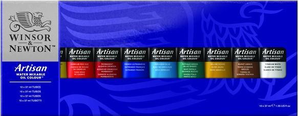 Produktbild Winsor & Newton Artisan water mix oil color 10x37ml (370 ml)