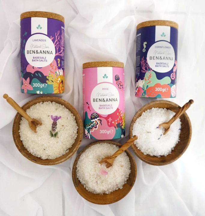 Actual product image Ben & Anna Bath Salt Rose (Bath salts, 300 g)