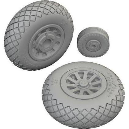 Eduard P-51D wheels diamond tread 2 1/72