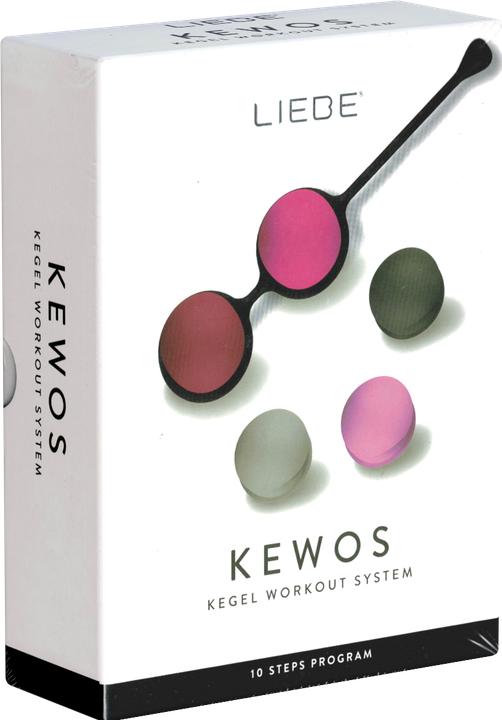 Actual product image Liebe Kewos" Black/Cerise, Kegel Workout System, Ball Set of Four Love Balls