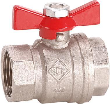 Magni Ball valve BR 990.2 butterfly handle, IG/IG G 1/4", PN40, brass BEE