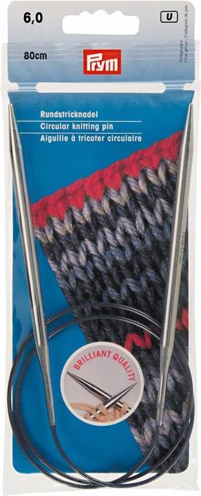 Produktbild Prym Rundstricknadel MS silber 80 cm 6,00 mm