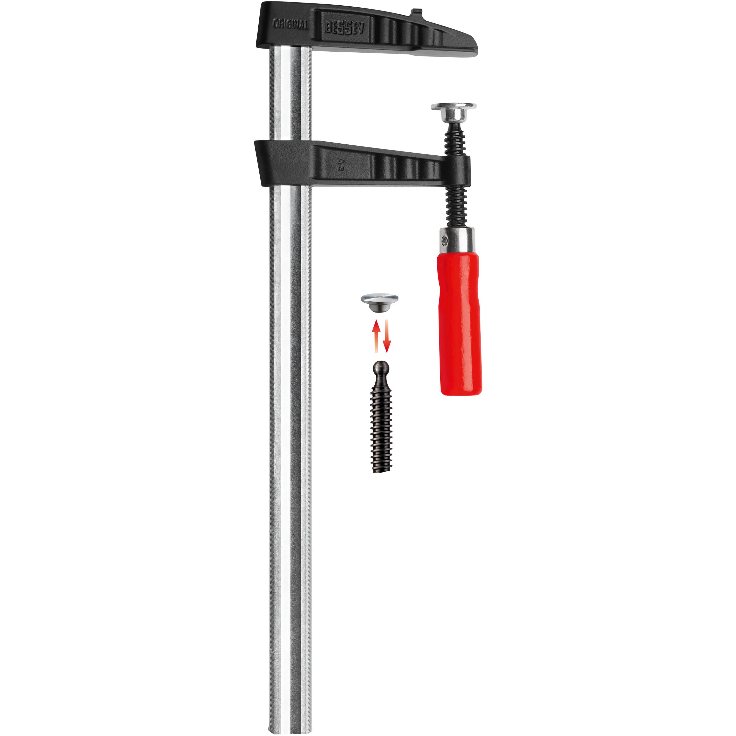 Bessey, Schraubstock + Zwinge, Temperguss-Schraubknecht TGK 8 (800 mm)