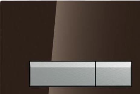 Produktbild Geberit Bettigungsplatte Sigma 40 Glas Umbra mit Geruchsabsaugung Umluft 115.600.SQ.1