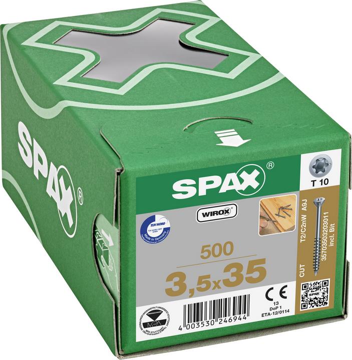 Immagine prodotto Spax Viti autoperforanti SK T10 3,5x35 mm (500 Viti per pezzo)