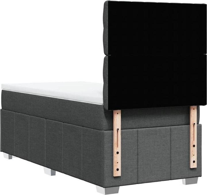 Actual product image vidaXL Bo x springbett mit Matratze 90 x 190 cm Stoff (90 x 190 cm)
