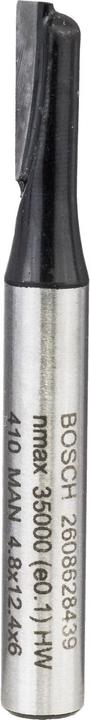 Bosch Professional Zubehör Nutfräser, 6 mm, D1 4,8 mm, L 12,4 mm, G 51 mm