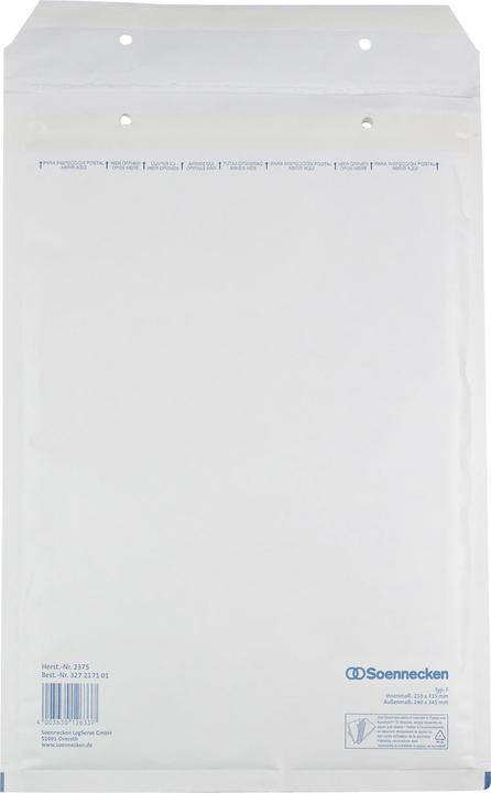 Actual product image Soennecken Bubble envelope Type designation: F/3 Closure technique: with adhesive seal (100 pcs.)