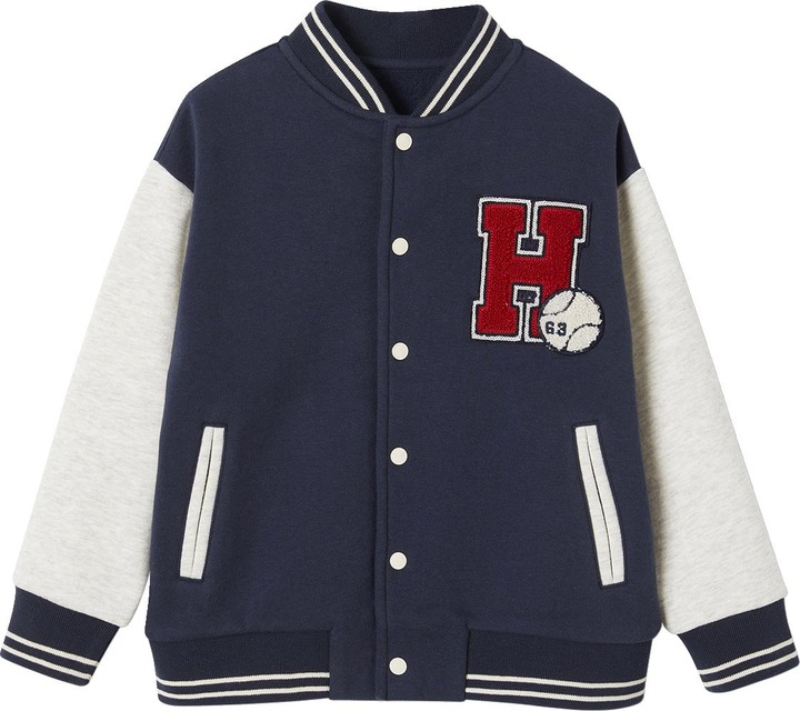 Actual product image Vertbaudet Jungen College-Sweatjacke mit Aufnäher Oeko-Tex (116)