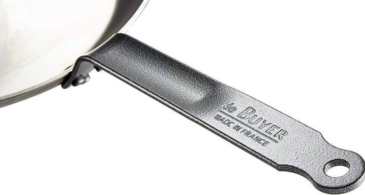 Actual product image de Buyer CARBONE PLUS Round lyonnaise frying pan Ø 26cm, induction (26 cm, Frying pan, Steel)