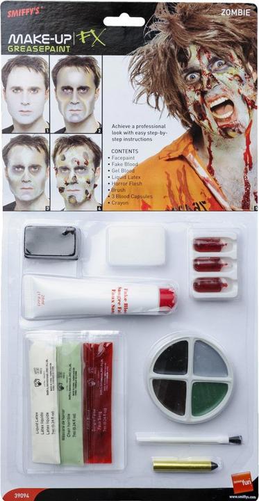 Actual product image Smiffys Natural Zombie Makeup Kit